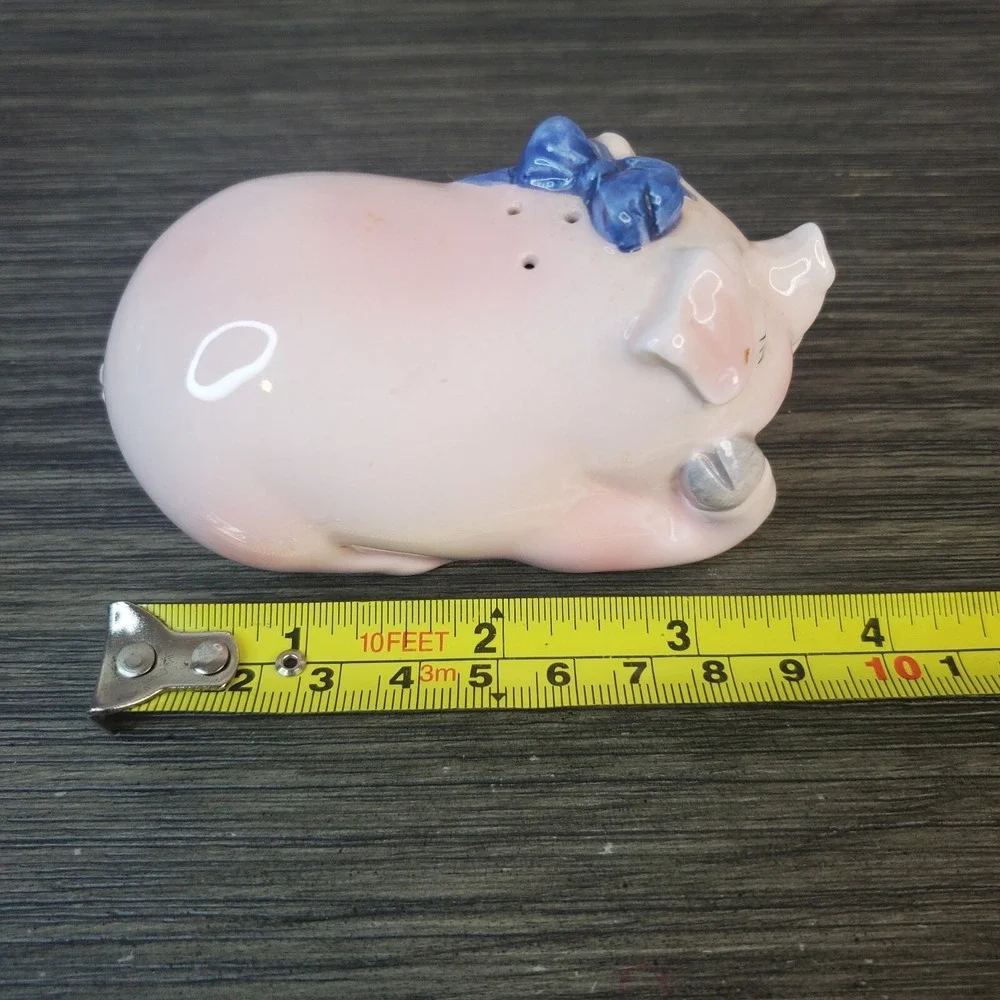 Vintage OTAGIRI Mary Ann Baker Pink Country‎ PIG Salt N Pepper Shaket Set